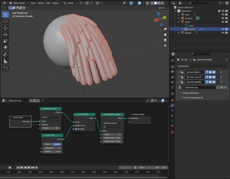 Modeling Hair Curves Tips Blender Stack Exchange - Ocean Pattern Collection - High Resolution Quality
