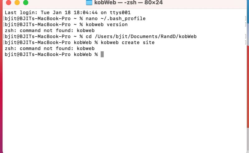 Kotlin Can Not Set Path Variable In Mac For Kobweb Stack Overflow - Best Landscape Designs in Mobile