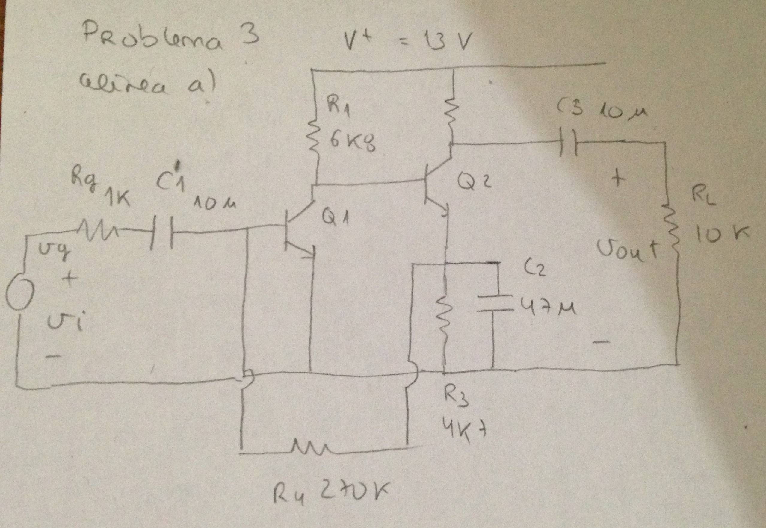 Quiescent Point Of Two Transistors Bjts Electrical