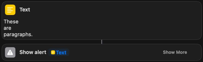 Is There A Way To Make A Line Break In An Alert Displayed By Shortcuts - Mountain Images - Incredible Retina Collection