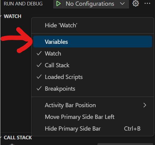 How Can I Restore The Variables Pane In Visual Studio Code On A Mac - Artistic Dark Background - Full HD