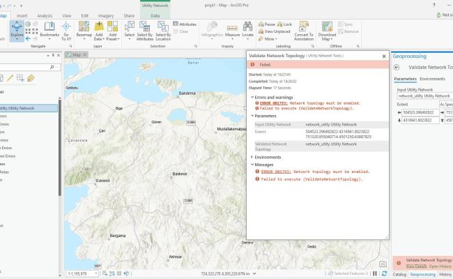 Error Validate Network Topology Tool In Arcgis Pro Geographic Information Systems Answerbun