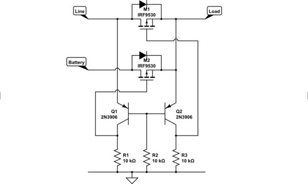 Mosfet Automatic Power Selection Circuit Electrical Engineering - Creative Mobile Abstract Arts | Free Download