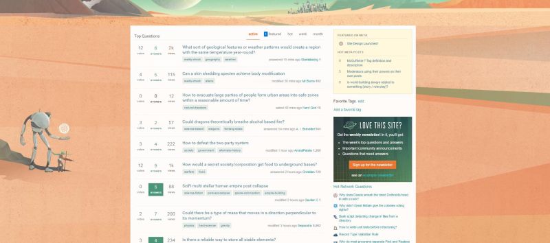 Worldbuilding Site Design Worldbuilding Meta Stack Exchange - Vintage Backgrounds - Beautiful HD Collection