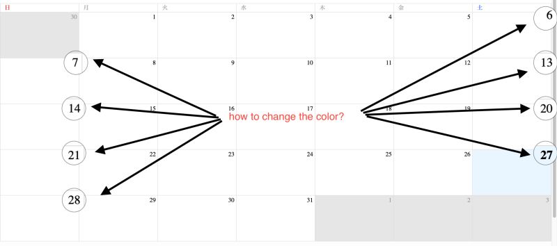 Css Dynamic Weekday Border Color React Calendar Stack Overflow - Creative Minimal Illustration - Retina