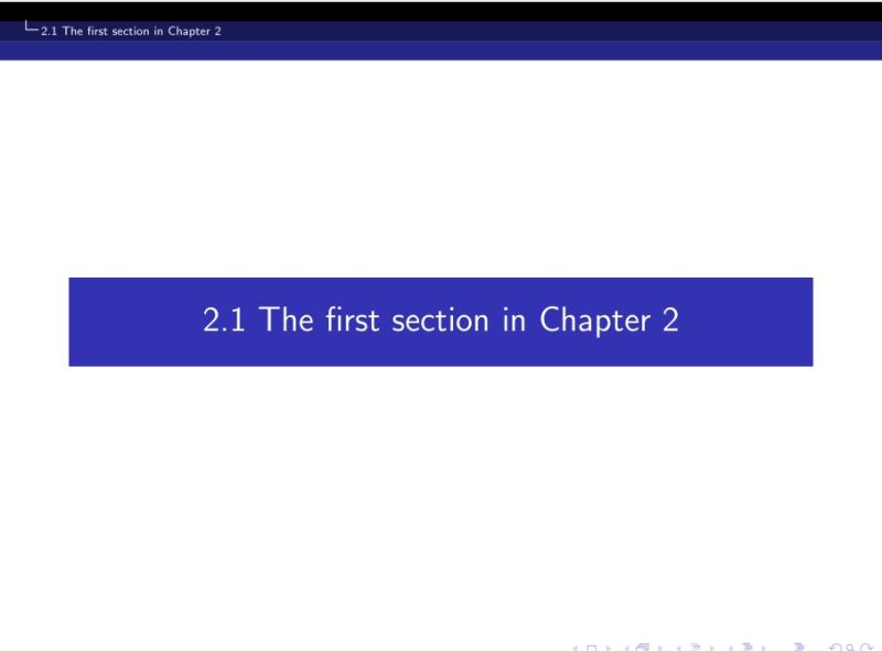 Beamer Sections And Subsections Tex Latex Stack Exchange - Premium Minimal Illustration Gallery - Full HD