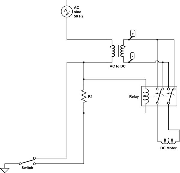 Relay Two Ac Inputs One Dc Motor Electrical Engineering Stack - Perfect Mountain Photo - Ultra HD