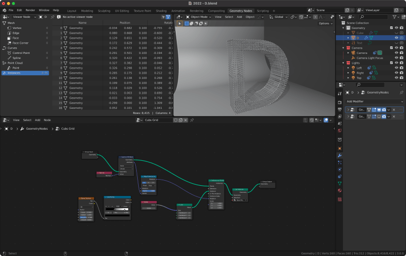 Geometry Nodes Limit Instance Geometry On Points With Selection - Premium Minimal Pattern Gallery - Retina