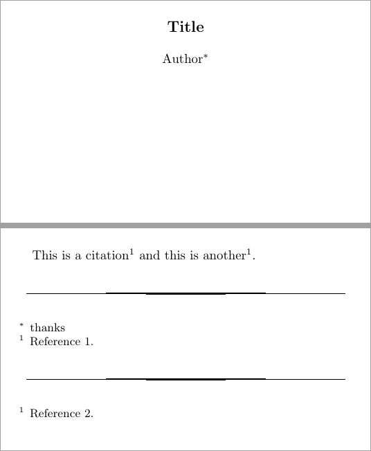 Bibliographies Remove Thanks Footnote From Second Bibliography When - High Resolution Space Designs for Desktop