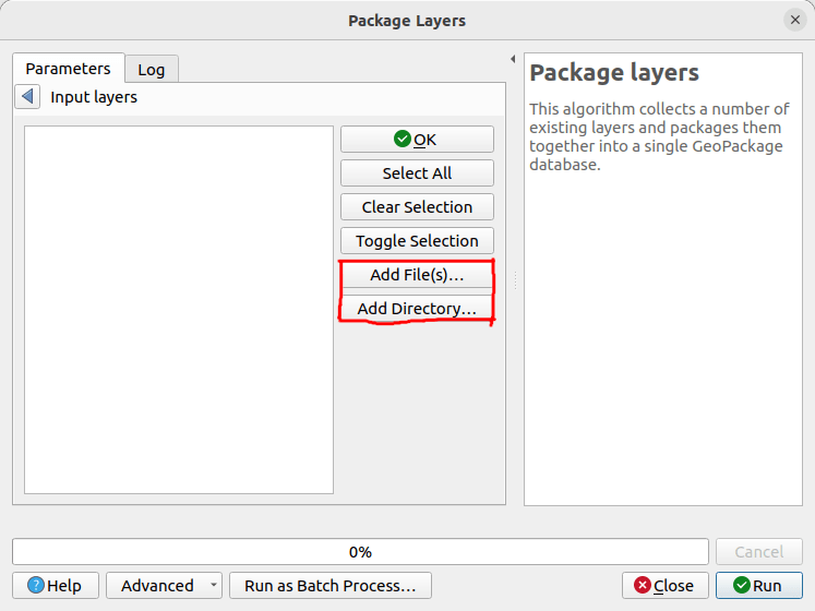 Geoprocessing Creating Geopackage Layers As Output With Qgis Batch - Premium Abstract Design Gallery - Retina