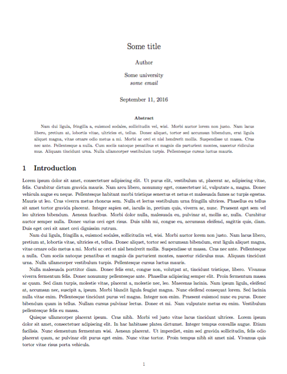 How To Make The Word Abstract Appear Separately Above The