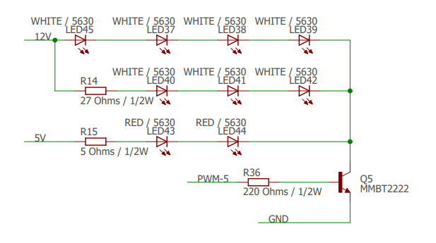 Array Of Leds Without Limiting Resistor Electrical
