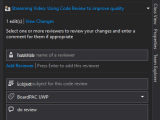 Tfs 2015 Code Review Feature Can T Select Reviewers Stack Overflow