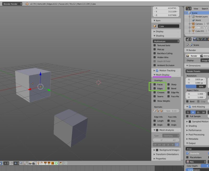 Selection Tools Mesh Faces Permanently Highlighted Blender Stack - Minimal Arts - Premium Mobile Collection