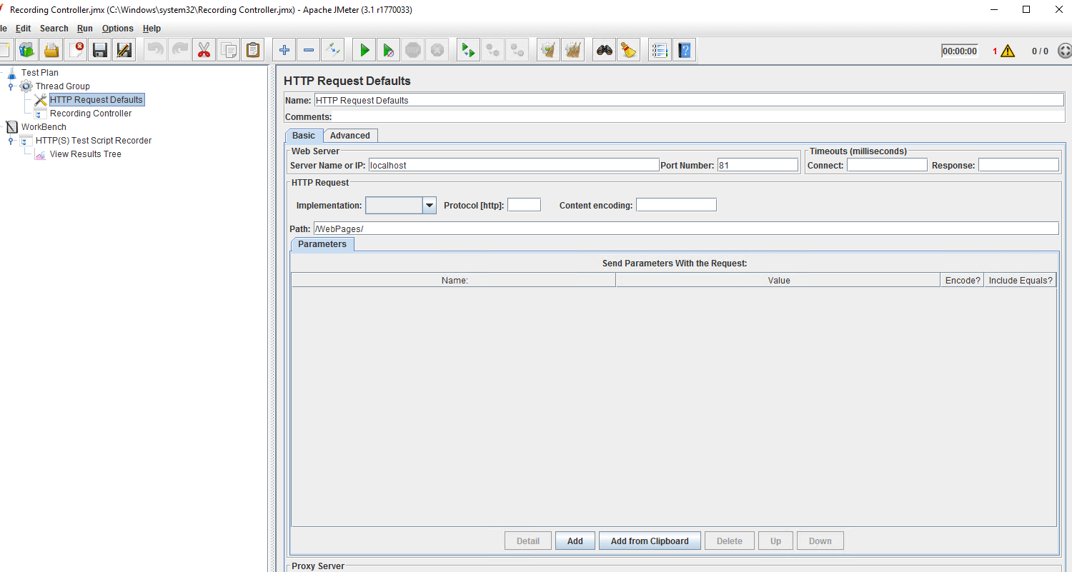 Jmeter Https Test Script Recorder Is Not Recording Locally