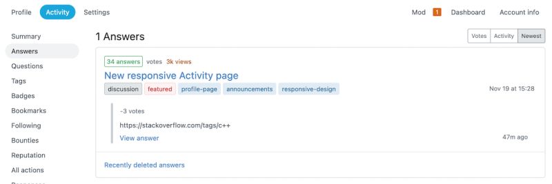 New Responsive Activity Page Meta Stack Exchange - City Wallpapers - Classic Full HD Collection