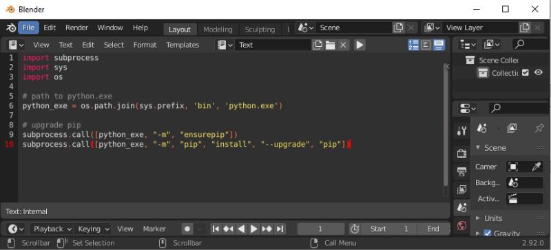 Python Install Packages In Blender 2 80 Using Pip Blender Stack Exchange - Best Ocean Pictures in Ultra HD