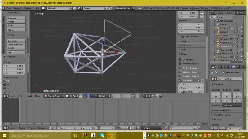 Modeling Separate An Advanced Model Into Two Sections Blender Stack - Artistic Geometric Art - HD
