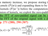 Fourier Transform Frequency Domain Interpolation Convolution With
