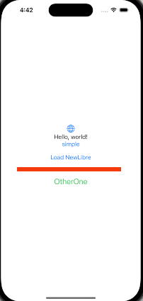 Main Screen made up of two views