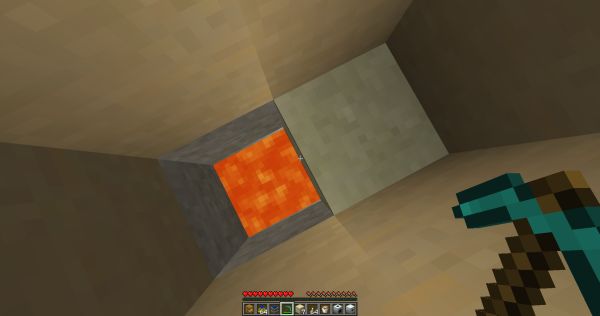 Minecraft Java Edition How Can I Safely Dig Straight Down Arqade - Creative Minimal Art - Ultra HD