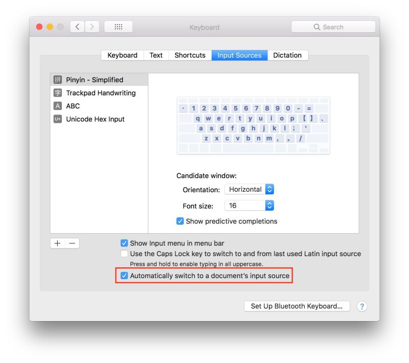 Preferences Keyboard Switch - Gradient Art Collection - 8K Quality