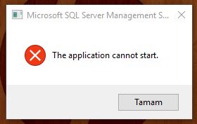 Sql Server Management Studio 2016 The Application Cannot
