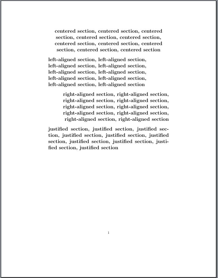 Horizontal Alignment Centering Sections Tex Latex Stack Exchange - Artistic Ultra HD Landscape Textures | Free Download