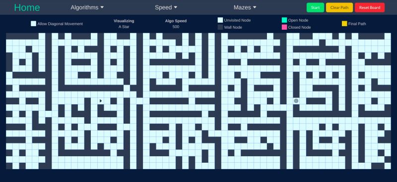 Maze Generation Demo Recursive Division Algorithm With Vanilla - Premium Geometric Pattern Gallery - High Resolution