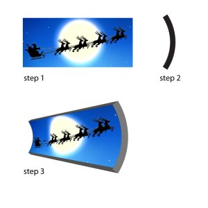 cylinder warping interior curved symbol shape distort illustrator bring draw simple 3d