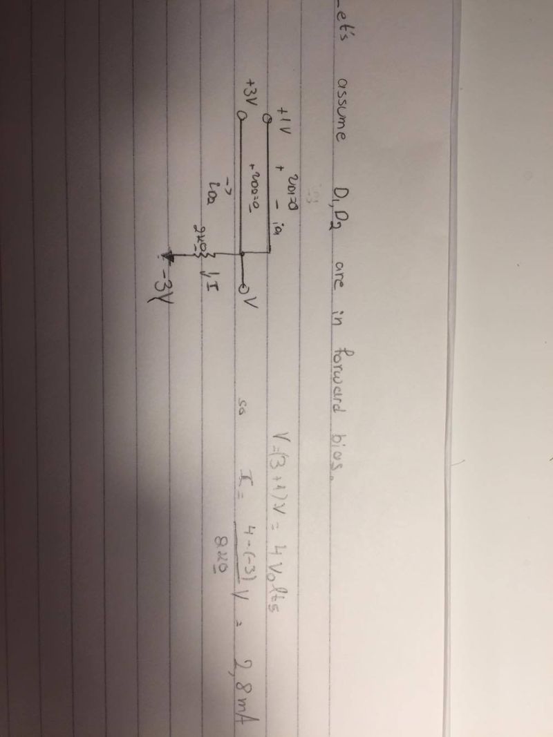 Ideal Diode Circuit Analysis Electrical Engineering Stack Exchange - Perfect Sunset Texture - Ultra HD