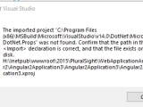 Can T Create Asp Net Core Angular 2 Starter Application Using Visual