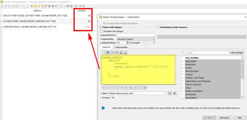 Attribute Table Extracting Number With Letter From The Address String - Creative Minimal Illustration - Desktop