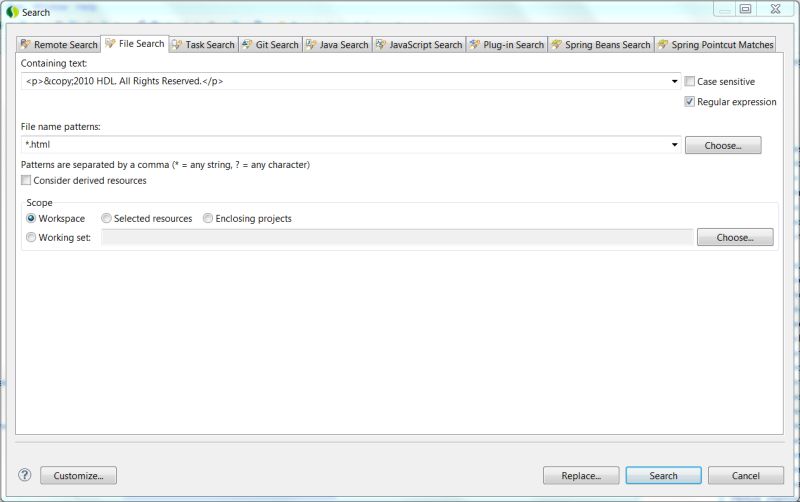 Sts Springsourcetoolsuite Using Search And Replace In Eclipse How Do You Replace A String - Best Minimal Photos in Ultra HD