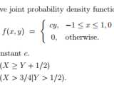 Probability Finding Marginal Pdf From A Joint Pdf Mathematics Stack