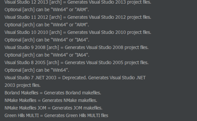 Cmake Error Could Not Create Named Generator Android