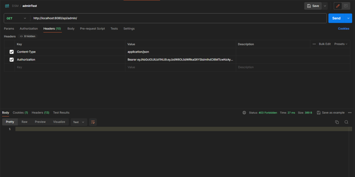 i get a forbidden here