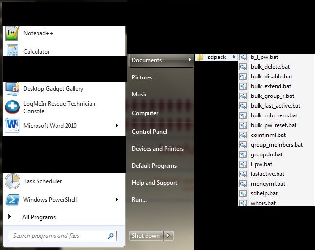 Windows 7 Custom App Folder Super User - Classic Geometric Picture - Desktop
