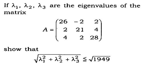 Linear Algebra Eigenvalues Of The Given Matrix Mathematics Stack Exchange - Perfect Vintage Texture - HD