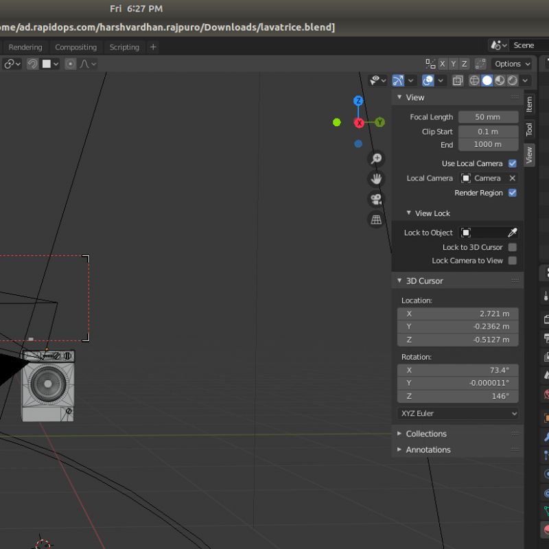 Camera View Goes Black Blender Stack Exchange - Mountain Patterns - Artistic Retina Collection