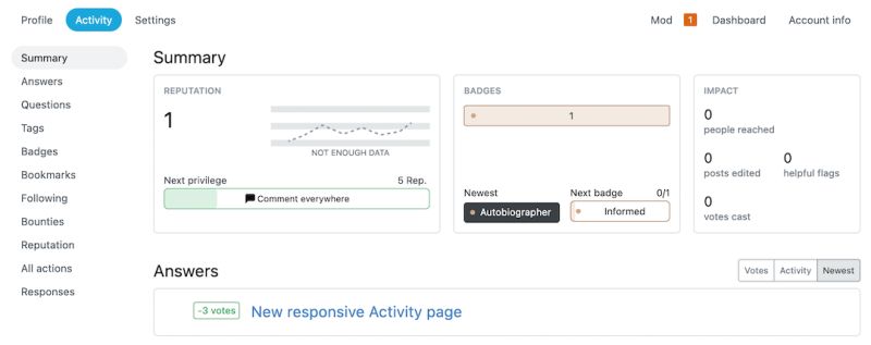 New Responsive Activity Page Meta Stack Exchange - Modern Retina Abstract Photos | Free Download