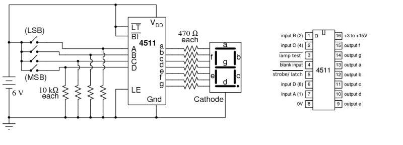7segmentdisplay Solderless Board Ic Decoder 4511 Electrical - Beautiful Retina Colorful Photos | Free Download