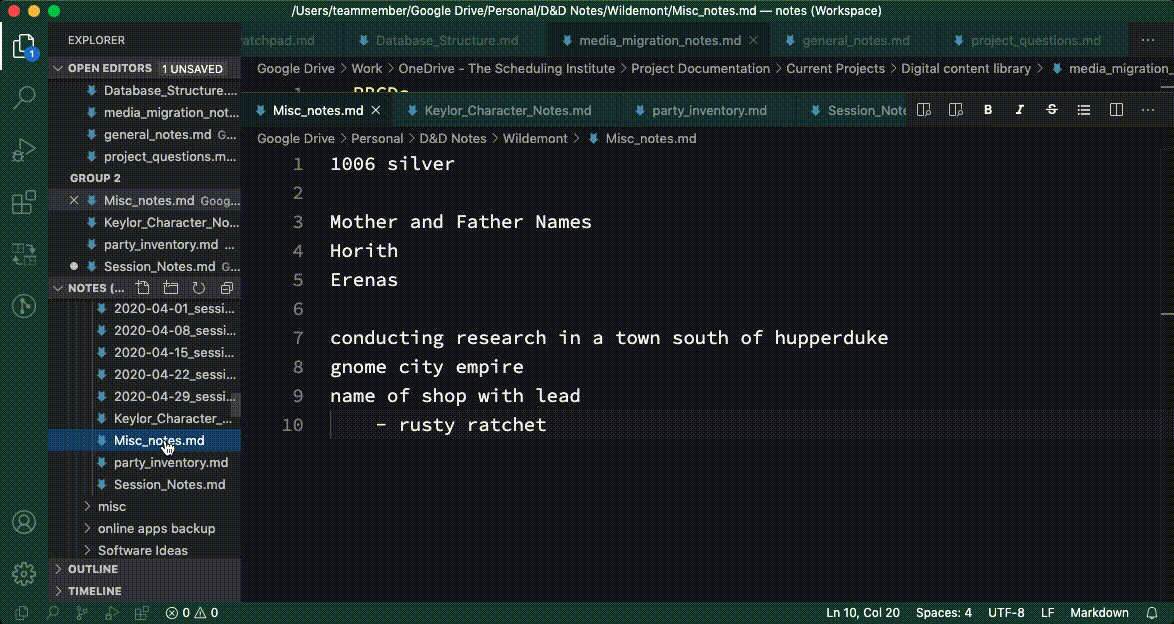 Как можно открыть несколько файлов в visual studio code (vsc)?