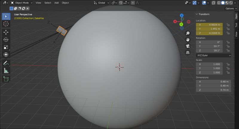 Scripting Satellite Rotation Blender Stack Exchange - Premium Landscape Design Gallery - Full HD