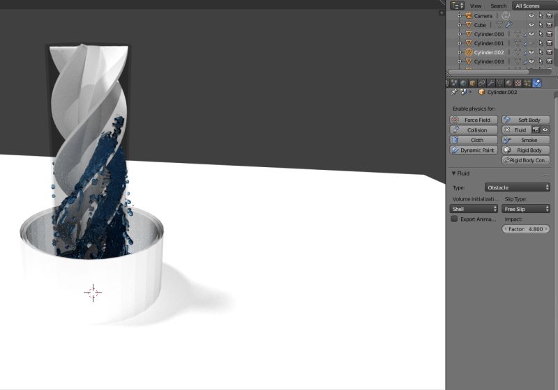 Cycles Render Engine Fluid Goes Through Effector Blender Stack Exchange - Mountain Wallpaper Collection - 4K Quality