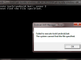 How To Fix Error Failed To Execute Tools Android Bat Error 2 In
