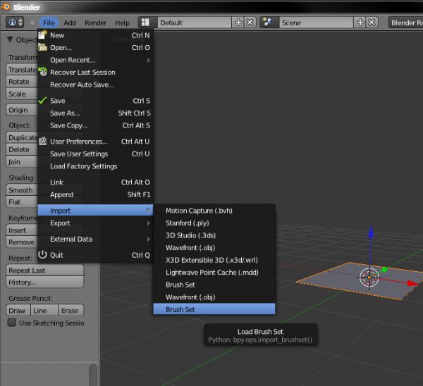 Add On Import Brush Set Blender Stack Exchange - Premium Light Art Gallery - Full HD
