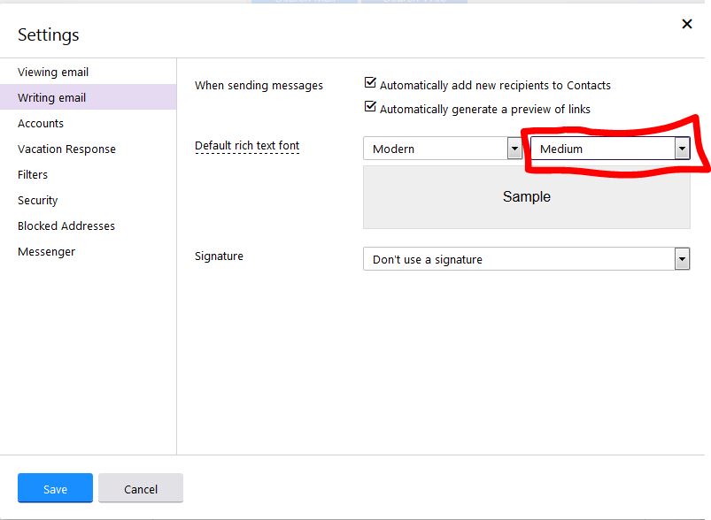 Correspondent, idg news service | today's best tech deals picked by pcworld's editors t. How To Change The Default Font Size Of My Emails On Yahoo Mail Web Applications Stack Exchange
