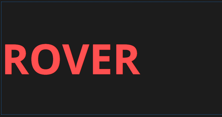 Image of my div with a blue dashed border