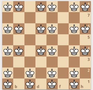 Combinatorics Chess Pieces Attacking Exactly Once Puzzling Stack - Minimal Patterns - Gorgeous Mobile Collection